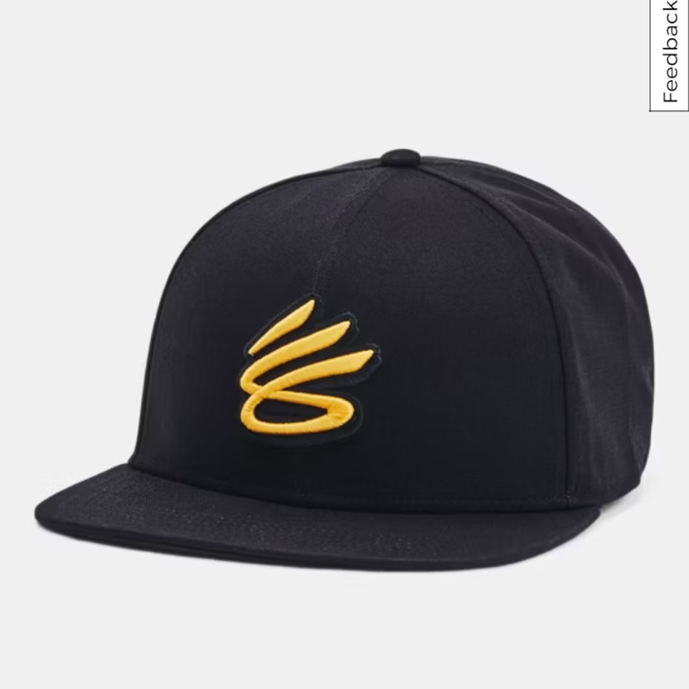 Men's Curry Flat Brim Snapback Cap NEW